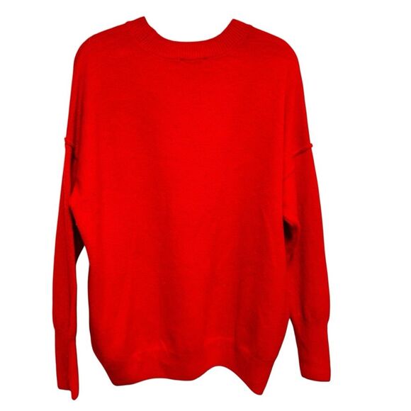 CeCe Red Love Crew Neck Sweater Super Soft and Comfy Oversized - Picture 4 of 8